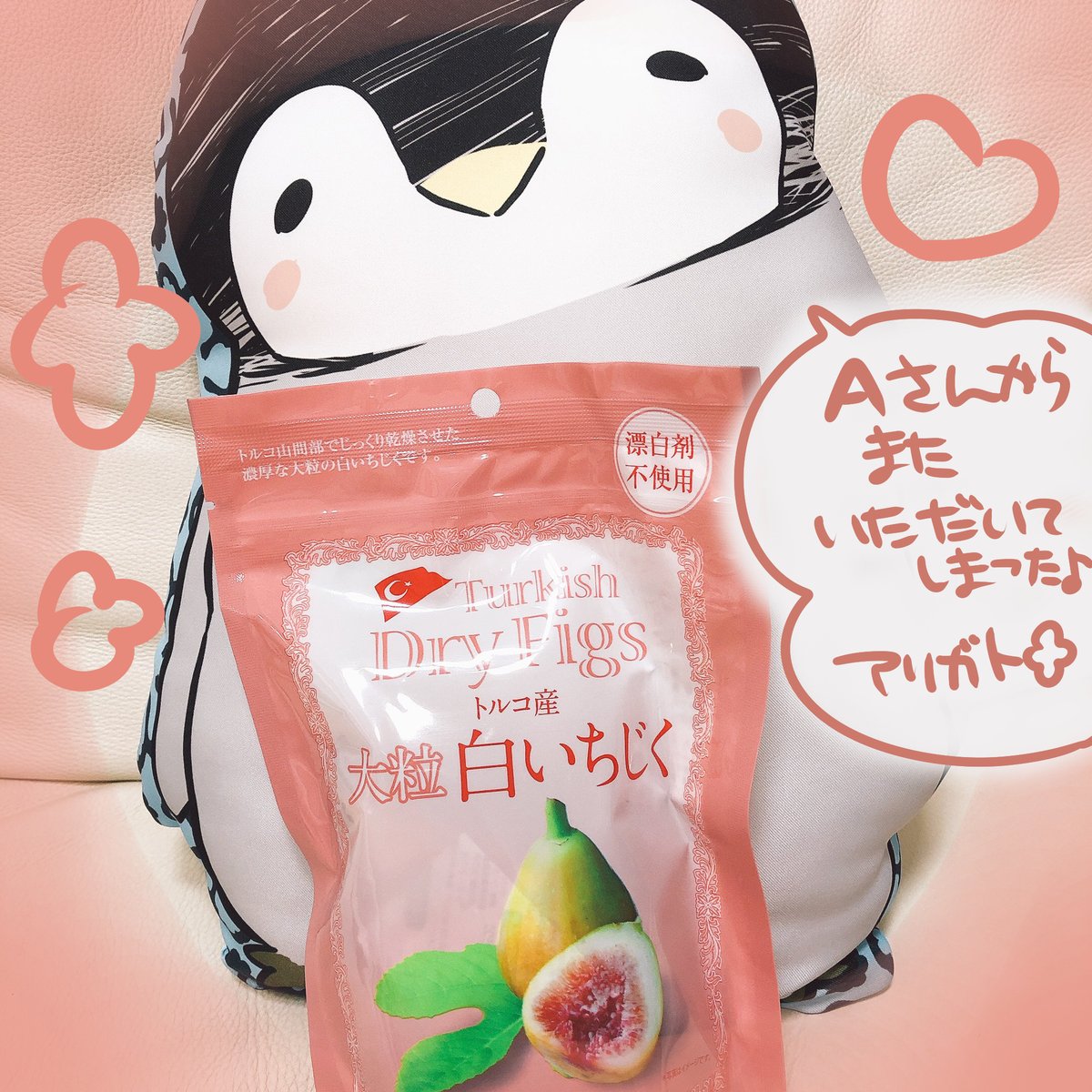 ペンペンがおちうげんをもらった 
