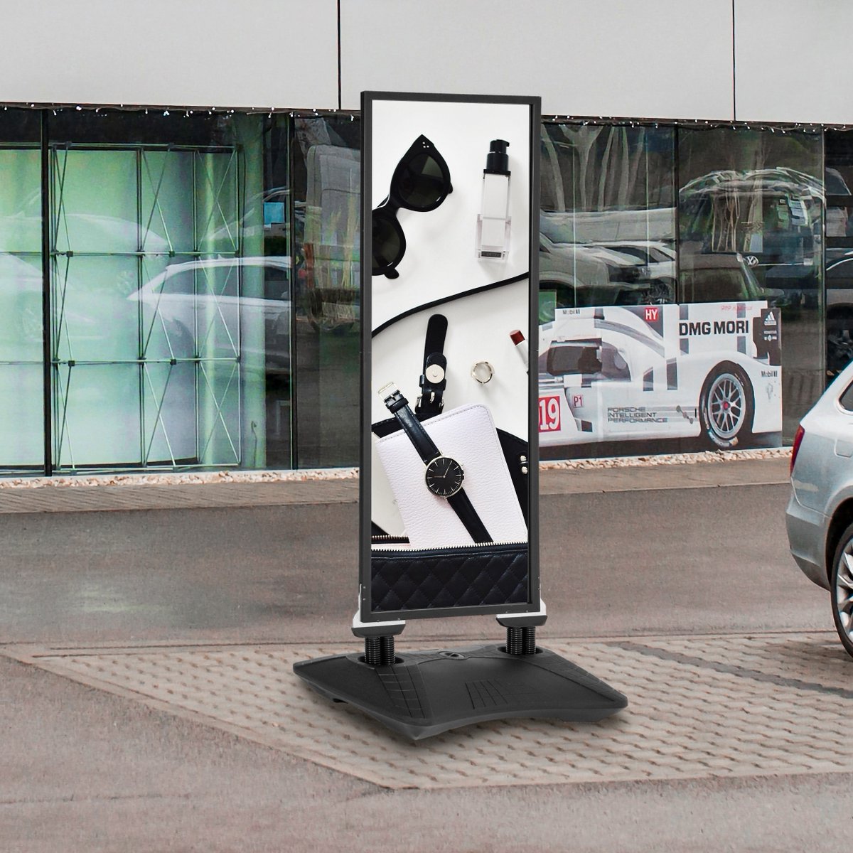 SilverbackVis's tweet image. Our Extra Tall Pavement Sign supports 22″ × 60″ posters and has a heavy build. It weighs 27.5kg when filled with water or you can make it heavier by using sand. It’s double-sided to maximise the impact of your displays.

bit.ly/2UEDqmK 

#silverbackvisual #pavementsign