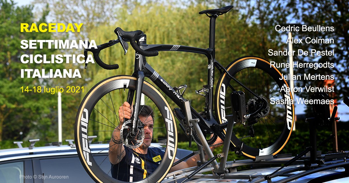 ProteamTFB's tweet image. Raceday - 14-18 luglio 2021 Settimana Ciclistica Italiana - Edizione Sardegna @SettiItaliana met:

@Cedricbeullens
@colmanalex1
@pestel_sander
@HerregodtsRune
@MertensJulian
@aaronverwilst
@sashaweemaes

Enige Belgische ploeg - 10 Worldtour ploegen
Foto: @Mercurier