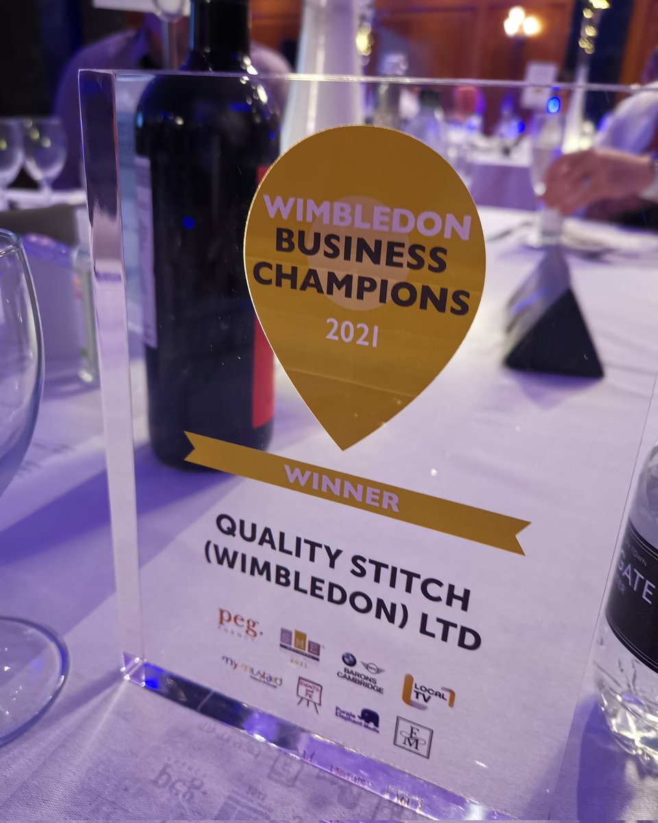 Quality Stitch is the new Wimbledon Business Champions. Big thank you to all our customers, friends and family who have supported our business and staff 🙏❤️
<a href="/eventsandprmk/">SME Business Awards</a> #Wimbledon #business #alteration #dressmaking #award #business