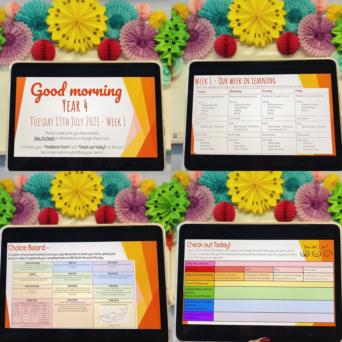 serenaewright's tweet photo. Day 1 Online! Proud of my team, my school and our students.
Here’s a little glimpse of some of the learning we sent out today. Sent on Google Classroom then delivered via Zoom. To say I’m in awe of their commitment to continuing to deliver quality learning is an understatement! https://t.co/1xVBvymS2v