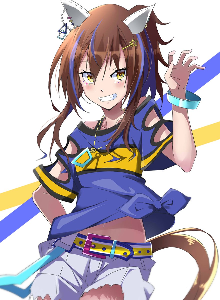 ダイタクヘリオス ほっぺたの模様忘れてたので再掲 ウマ娘 ウマ娘プリティ らっどのイラスト