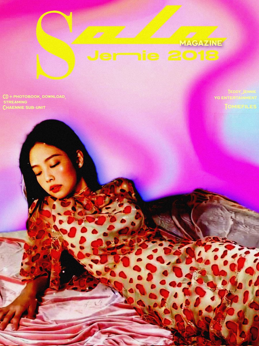 Tomiefiles's tweet photo. — #JENNIE ,solo magazine,November 2018. https://t.co/IMmrFDm5Ju