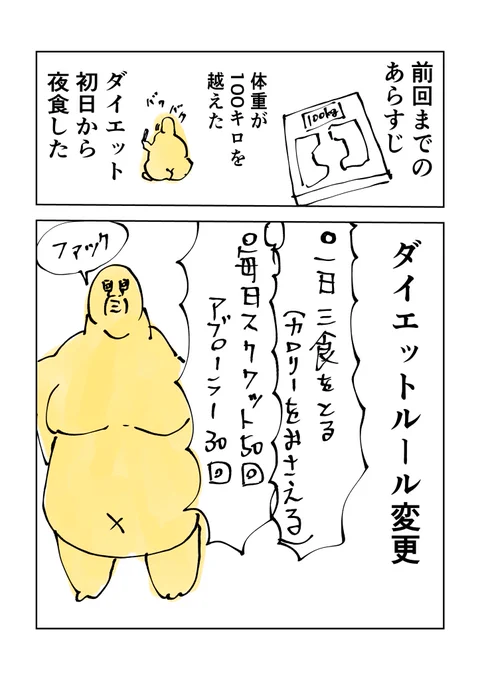 ダイエット企画漫画
「30日後に痩せるザビエラー」2日目

ダイエットを始めた理由 