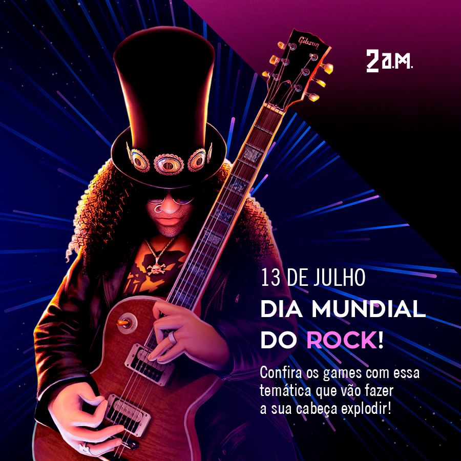 2amgamingbr's tweet photo. Para celebrar o Dia Mundial do Rock, hoje vamos relembrar alguns títulos que levam o estilo musical na veia! 🤘🎸
#2AMPlayTheGame #DesperteParaoNovo #DiaMundialDoRock #ForPlayers #games https://t.co/QKGKiiiGPQ