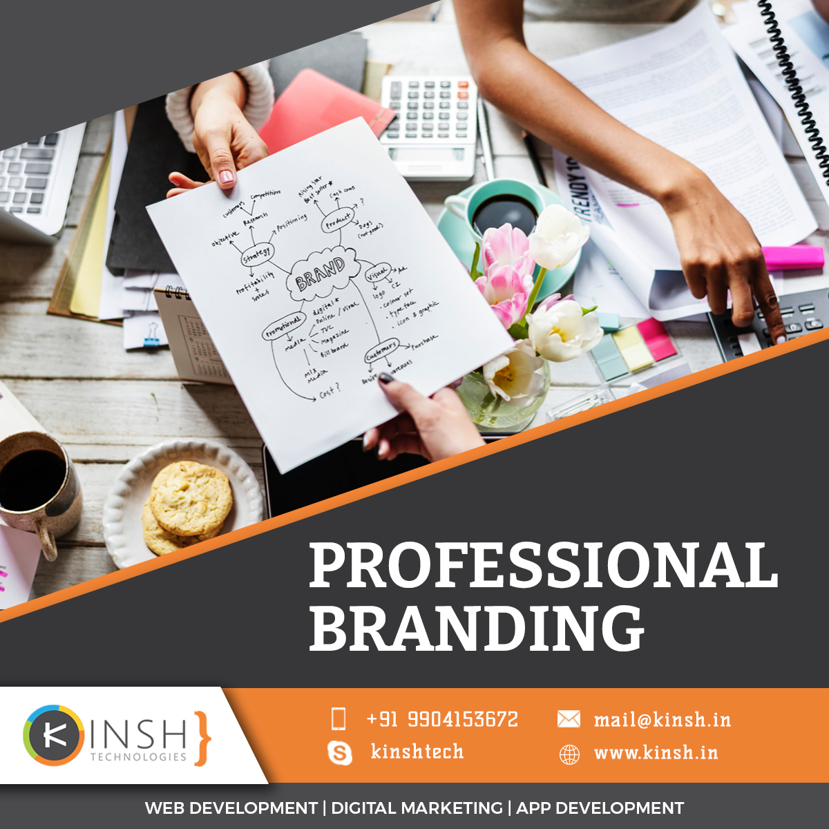 kinshtech's tweet photo. The aim of our professional branding is to streamline your online presence to enable you to achieve your goals. We lay out a detailed, step-by-step road map to build a strategy and follow it. https://t.co/jGlFApt0uC