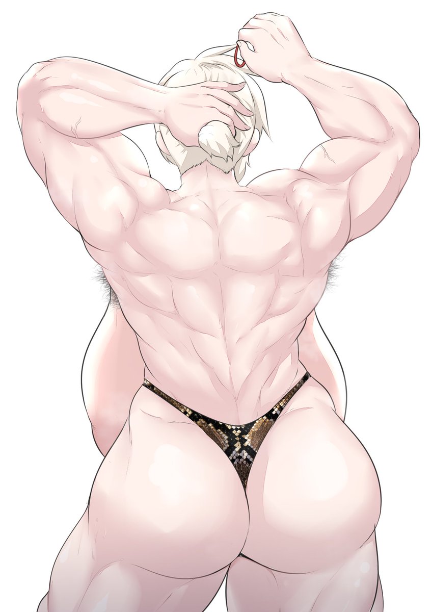 蟒纹内裤
#筋肉娘
#筋肉女子 #腋毛 