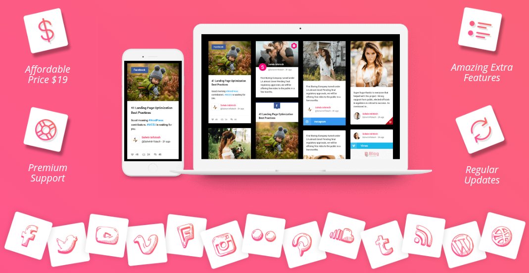 marryrolson's tweet image. Embed #socialmedia posts on your #website to get double😜 traffic instantly.

Do it with the #SocialStreamDesigner plugin that turns your website visitors into social media followers.😎

For free demo🔗 bit.ly/3j0VaQP

#WordPress #plugin #WebsiteDesign #WordPressWebsite