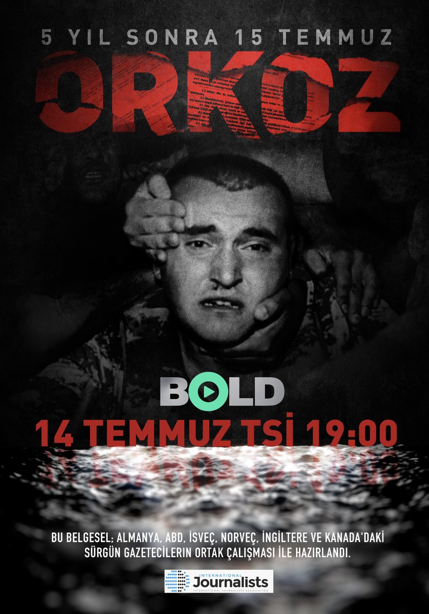 ORKOZ belgeseli 14 Temmuz Çarşamba TSİ 19:00’da BOLD’da.  
 #Orkoz 

youtu.be/kt9M0K-O1Y8