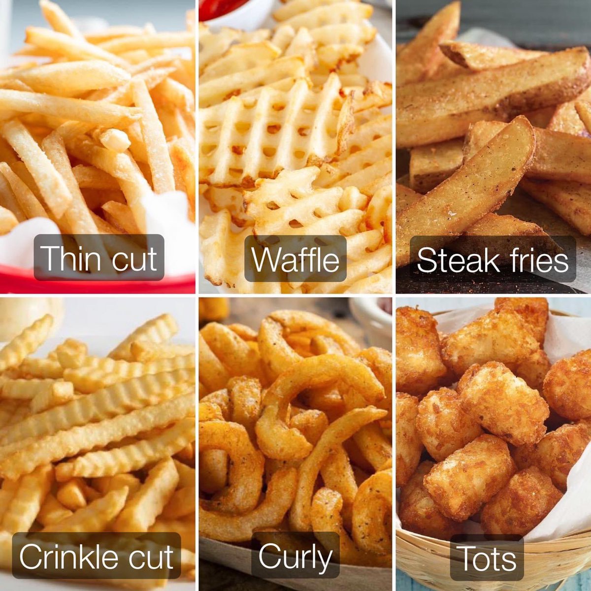 MaryKPIX's tweet image. It’s #frenchfryday!!! What’s your favorite? Waffle fries and steak fries are tops for me! How about you? Now I’m hungry! lol🍟