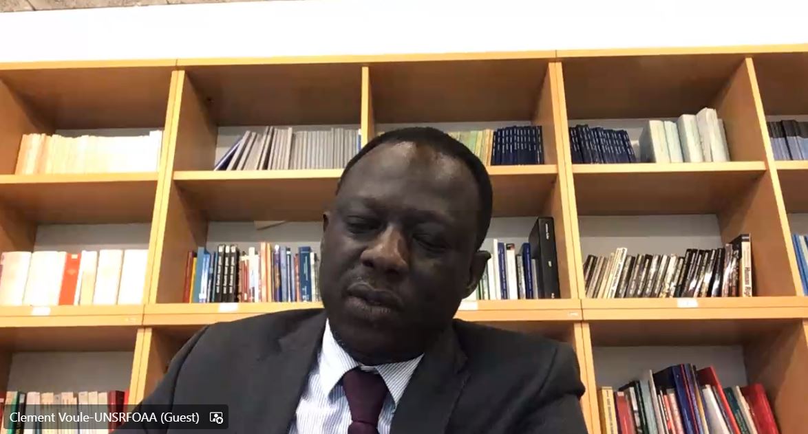 URGthinktankNYC's tweet photo. UN Special Rapporteur @cvoule at #HLPF emphasized the danger of infringement on democracy and civic space during the #COVID19 pandemic and the importance of learning from these crises in the future #SustainableRecoveryPledge https://t.co/WbWG8y8EpO