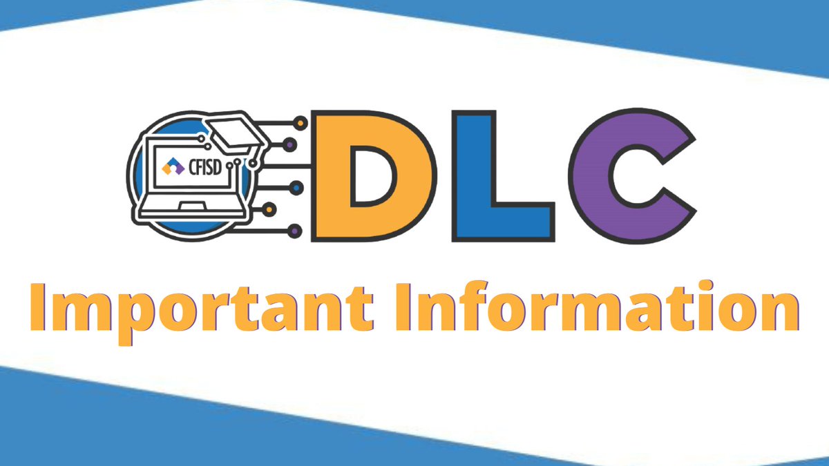 Important #CFISDDLC Info!

🔵 No reg. needed prior to DLC.
🔵 On 7/27, visit  - bit.ly/cyfairdlc
🔵 Find cool sessions
🔵 Attend the session, get the "session word"
🔵 Fill-out the att. form w/ session words @ the EOTD.

🔴 Please Retweet

<a href="/CyFairISD/">Cypress-Fairbanks ISD</a> <a href="/CyFairEdTech/">CyFair ISD EdTech</a>