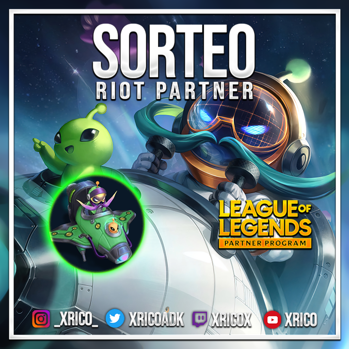 xRicoADK's tweet photo. ⚡️SORTEO #RIOTPARTNER⚡️

X2 CORKI ASTRONAVE + CROMA EXCLUSIVO
(Contiene campeón)

Requisitos:
- Dar RT 🔁
- Follow @xRicoADK 
- Mencionar a un amig@ 🗯️

Válido para TODOS los servers y finaliza el 25/7/21
¡Mucha suerte! https://t.co/0sBMl4l9BA
