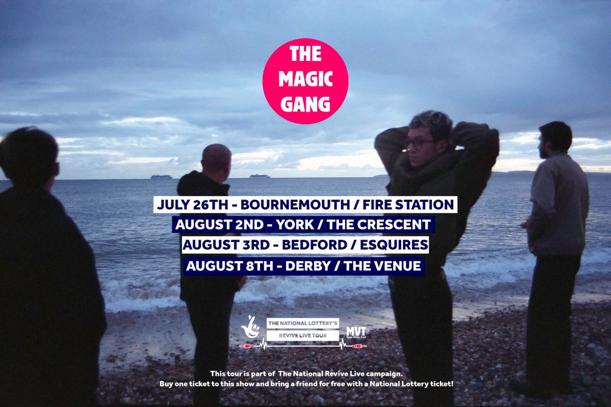 gigseekr's tweet photo. Tickets are now on sale for @_TheMagicGang's upcoming tour as part of the #ReviveLive campaign! Don't miss out:
https://t.co/Mq3rislP7Q
#TheMagicGang https://t.co/Viyj3llt71