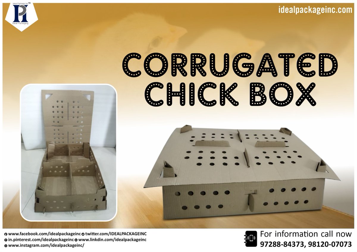 IDEALPACKAGEINC's tweet image. Are you looking for chick Box packaging ?
✅ Minimum order   quantity will be 1000
✅ Standard sizes and designs. 
✅ Competitive Pricing
idealpackageinc.com
#idealpackageinc #chickboxes #packagingsolutions   #cardboardbox #boxpackagng #packagingbox    #ecofriendlyboxes