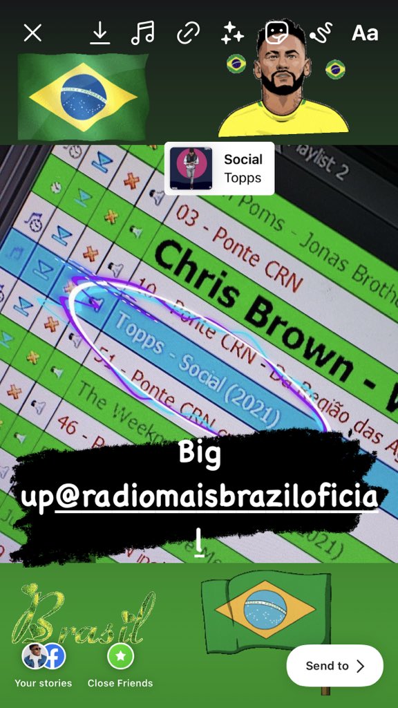 ToppsChanzo's tweet photo. Big up Brazil Radio for playing #Social https://t.co/BGPwc08St6