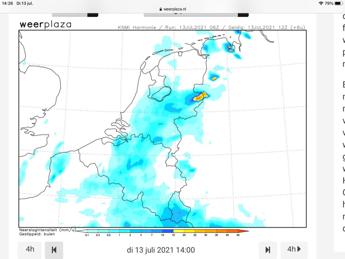 MeteomanTB's tweet image. Ook het Harmonie-model is niet heilig. Regen in het noorden niet goed berekend. #modellen