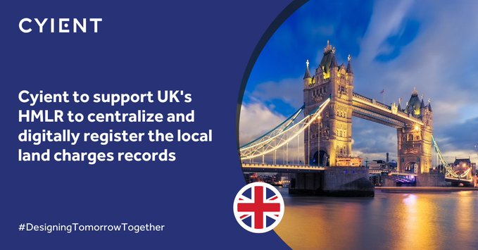 WGICouncil's tweet photo. WGIC member @Cyient announced that it has been selected by @HMLandRegistry to support its Local Land Charges (LLC) Programme and partners with fellow @WGICouncil member @Esri
https://t.co/aiiM60zPuN https://t.co/GKra4MUXuN
