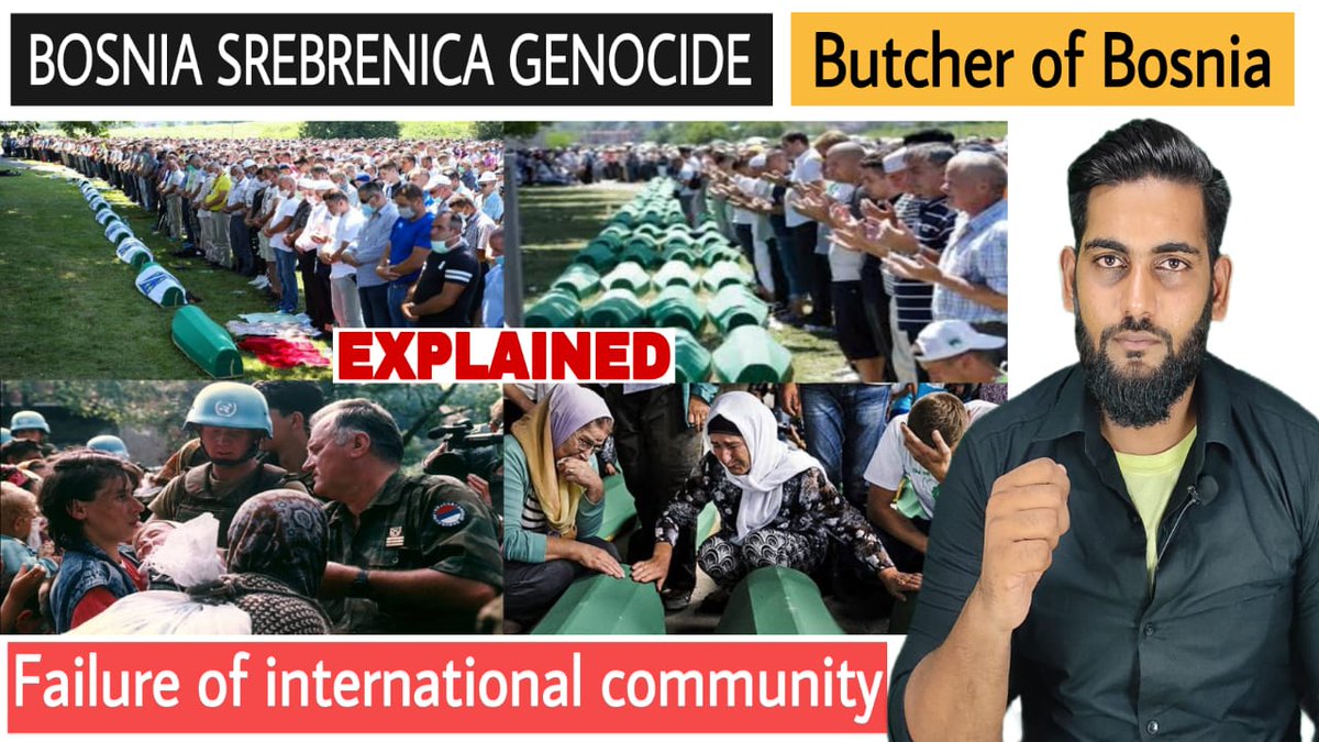 faizulhaque95's tweet photo. https://t.co/MJsHZiaA0K
Srebrenica Genocide Bosnia and the failure of United Nations, NATO and all the International community Explained
Please Retweet for maximum reach.
#BosnianGenocide #Srebrenitsa #SrebrenicaGenocide #Srebrenitsa https://t.co/jwZtfnpbK4