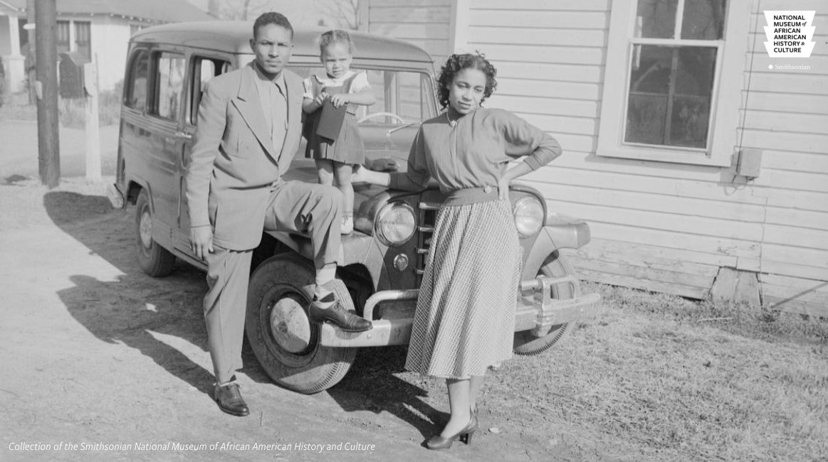 NMAAHC's tweet photo. Summer road trips weren't always so easy.

During the Jim Crow era, Black travelers were routinely denied access to basic services like gas, food, restrooms and lodging. Stopping in an unfamiliar place carried the risk of humiliation, threats, or worse. #APeoplesJourney https://t.co/R9ceQdIKzp