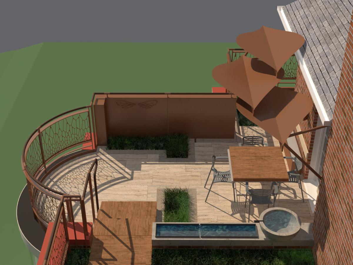 fisherarch's tweet photo. A little #biomimicry and #biophilia for this #greenroof. The railing is inspired by #beeswings.
#SustainableTuesday #Parametricdesign #Sustainable #greedesign #pittsburgh #madeinpgh @architecture #design #modern #contemporaryhome #oldandnew #bee #bees #savethebees https://t.co/FrKLAkSK7d