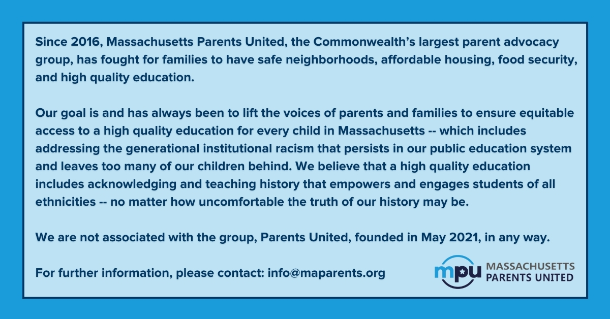 Mass Parents United tweet media