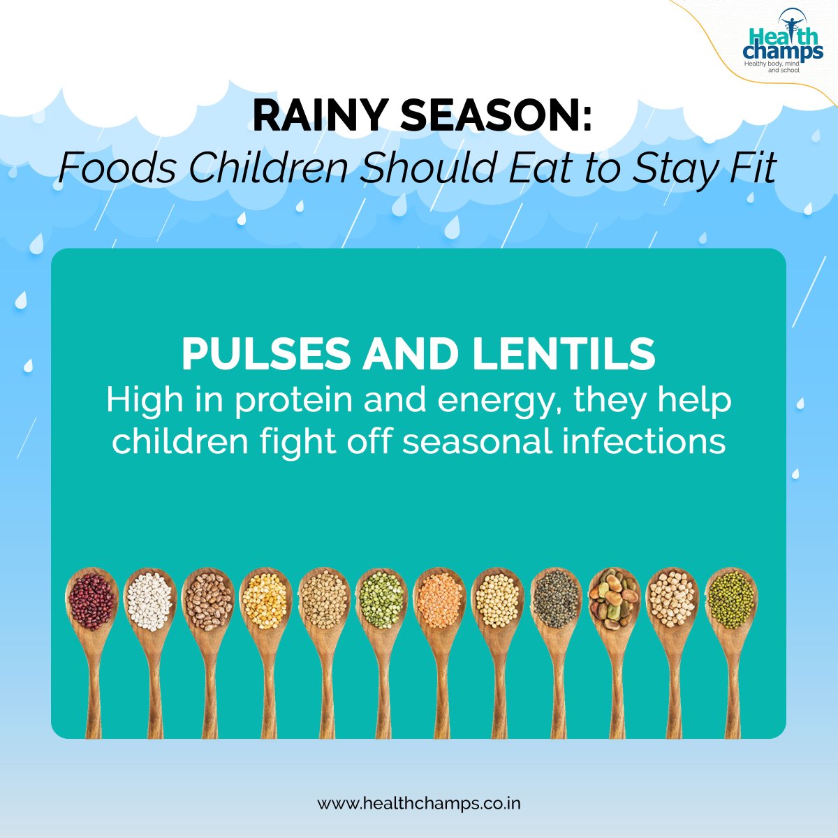 HealthChampsRTE's tweet image. While rain gives us some respite from the hot weather, damp weather makes children susceptible to cold and flu, throat infections. Take a look at the foods that you should include in your child's diet to keep them healthy and fit. 
#childrenhealthtips #healthtips #foodchoices