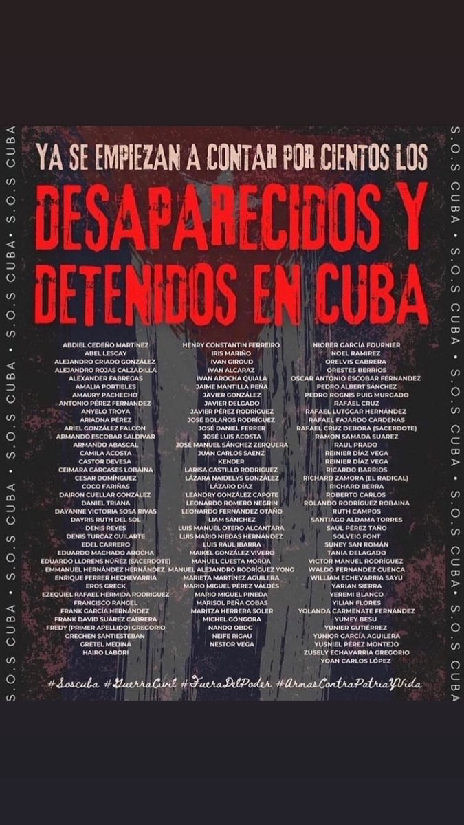 #SOSCuba