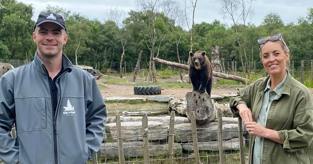 Kathryn Thomas having a 'beary' good time in Donegal!