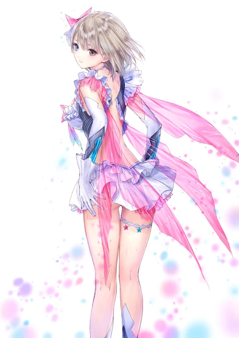 プロデューサーに、とにかくケツをでかく描け!あと謎に汗をかかせろ!と言われ描いたイラストです #ブルリフ #ブルリフRST 