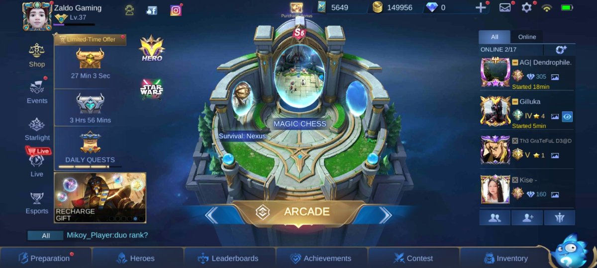 ZaldoGaming's tweet image. Let&apos;s play ML
#MLID: 283773284