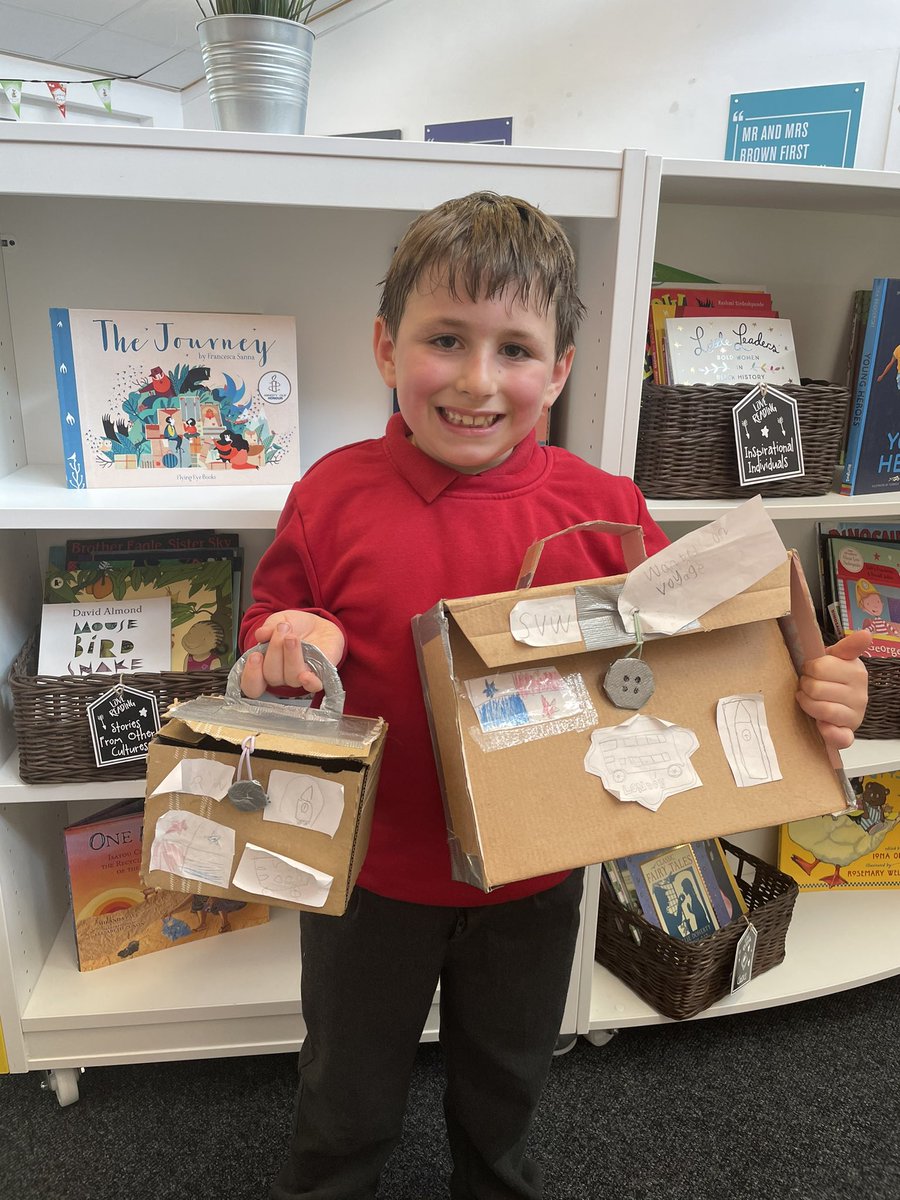 Dinnington_CPS's tweet photo. Wow! We are so impressed with Sam’s home learning. He enjoyed Paddington so much that he decided to make his own suitcase. Well done Sam! #homelearner https://t.co/aYer96rqhS