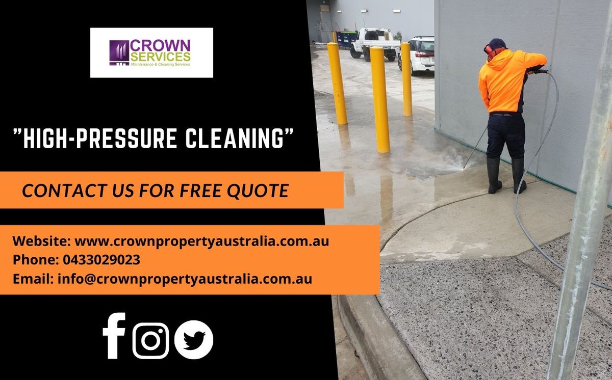 CrownPropertyS2's tweet photo. High-pressure cleaning
Contact us for a free quote
https://t.co/aiKcfWX0L3
#clean #pressurewashing #powerwashing #pressureclean https://t.co/eBebDZ4cHX