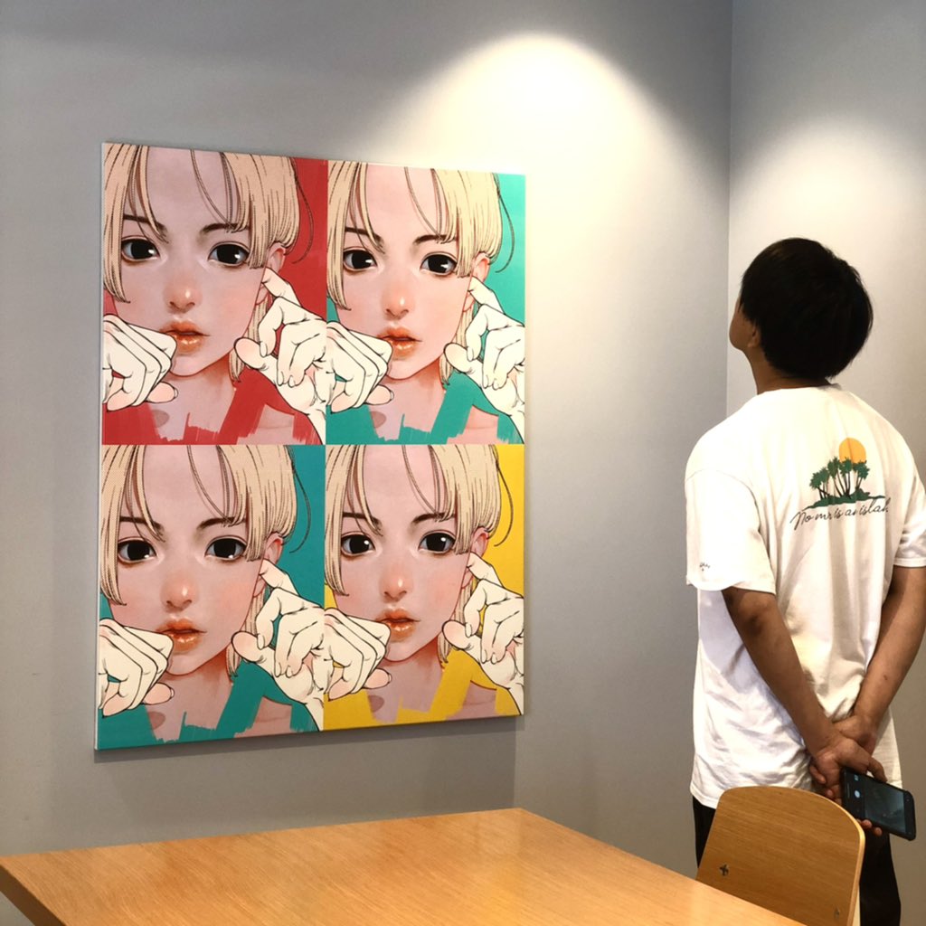 古塔つみさんの作品が会社の会議室に！早く超十代出演者のアートと