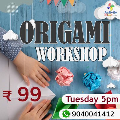 Another full house today at the #origami session for #kids making bookmarks and paper balloons. No worries if your child missed out on today's session, Origami workshop will be held every Tuesday at 5pm for ₹99 at #ActivitySkool  
#onlineorigamiclasses #onlineorigamiclass
