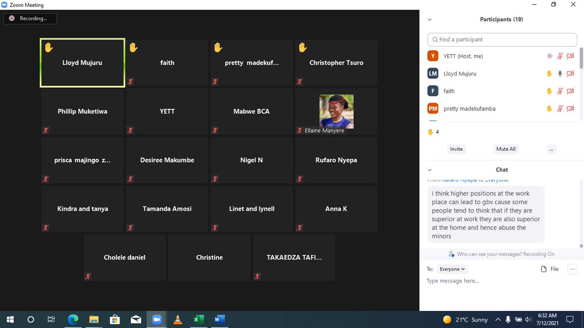 VisionAfricaZim's tweet image. Vision Africa hosted a community dialogue on Gender based violence. The discussion had a lot of issues it raised on how best society can create safe spaces for everyone. Here are the key highlights: 
@YetTrust @ellainechiedzah @RuralYoungWomen
