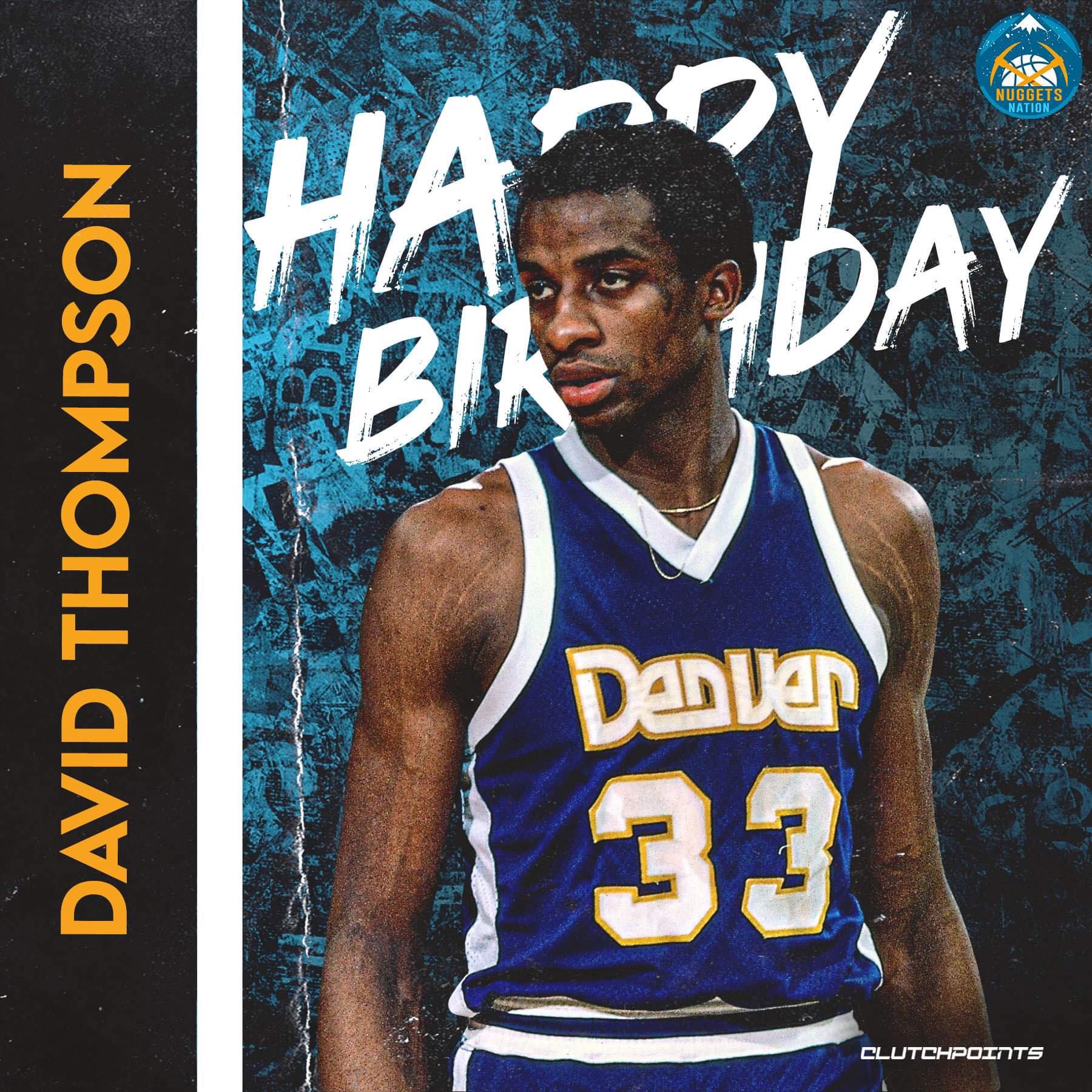 Join Nuggets Nation in greeting 1976 ROY, 5x All-star and Hall of Famer, David Thompson, a happy 67th birthday!  