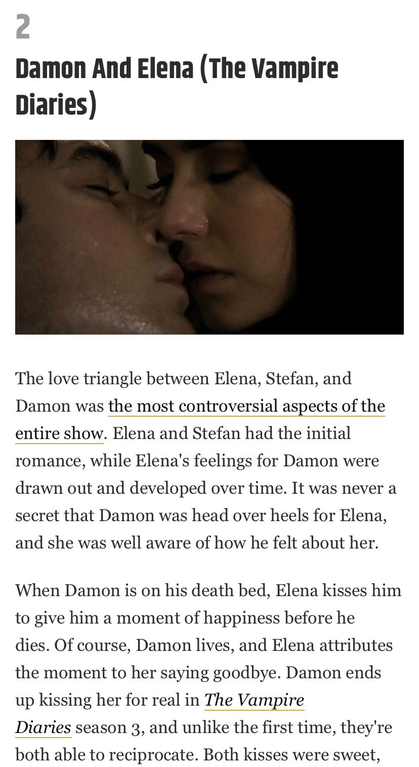 The Vampire Diaries on X: [UPDATE] #Delena makes @screenrant's