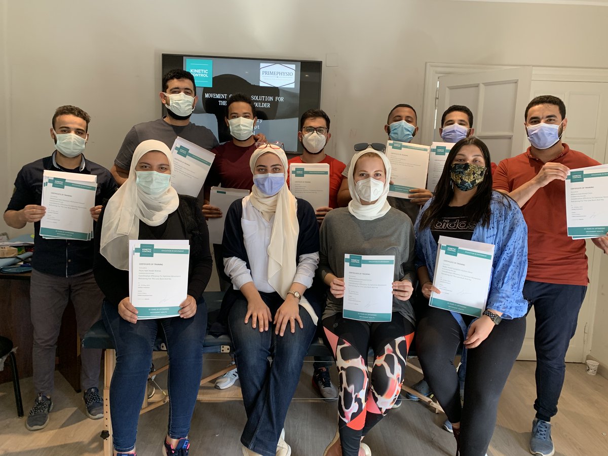 KineticControl's tweet image. We're pleased to see so many happy students from our latest course in Egypt, hosted by @PRIMEPHYSIOUK