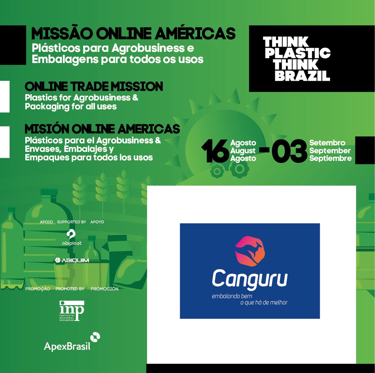 ThinkPlasticBr's tweet photo. Comprador Internacional: conheça nossas indústrias participantes
International Buyer: get to know our participant companies
Comprador internacional: conozca nuestras industrias participantes
Canguru Embalagens: https://t.co/nIDwhH6AFb https://t.co/bY4hNI8qw7