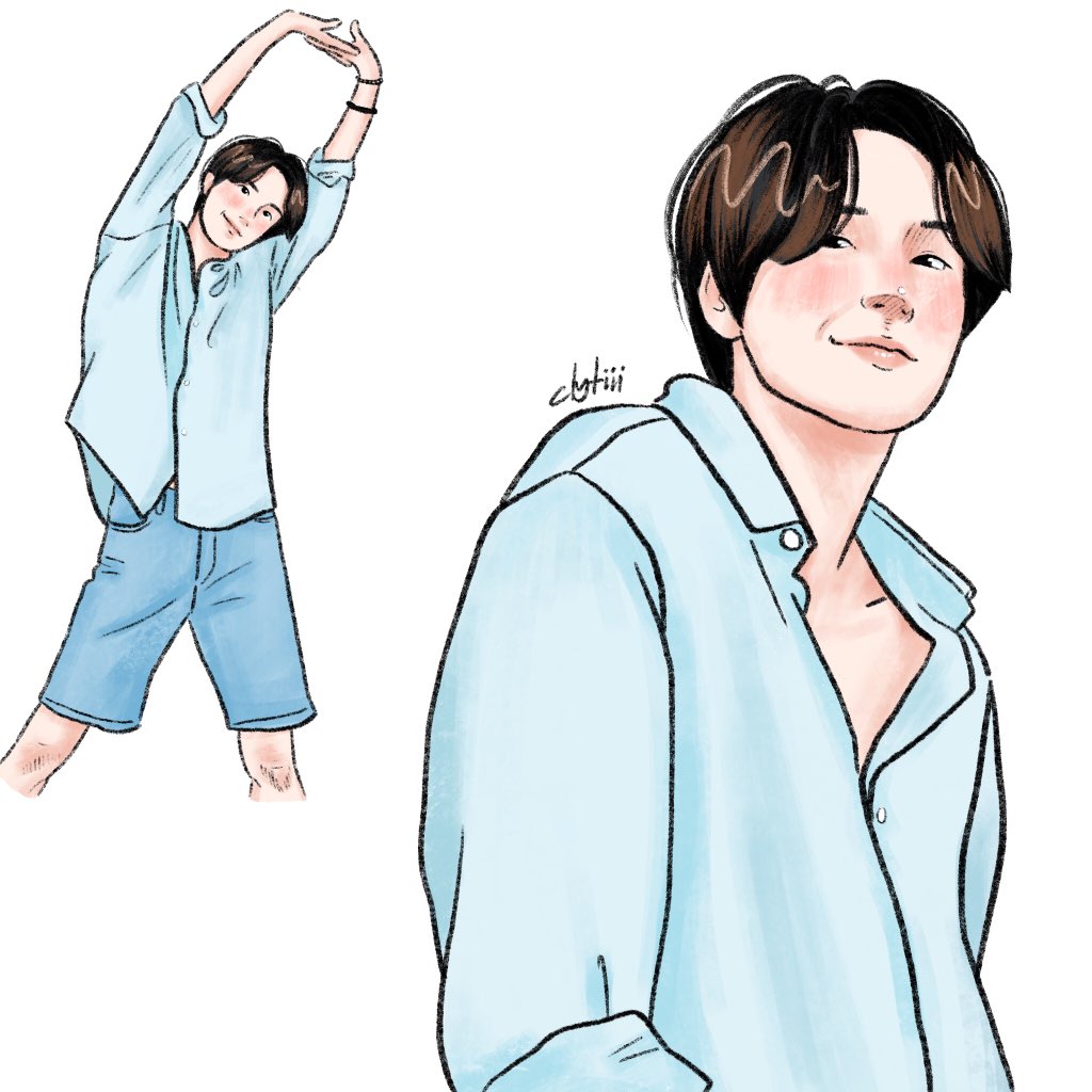 thesowoo's tweet photo. #jungwoo best look ever!!!!! 
🐶✨💚

#nct127 #jungwoonct #nctfanart #mastermoonchef https://t.co/N7vvQjhcS8