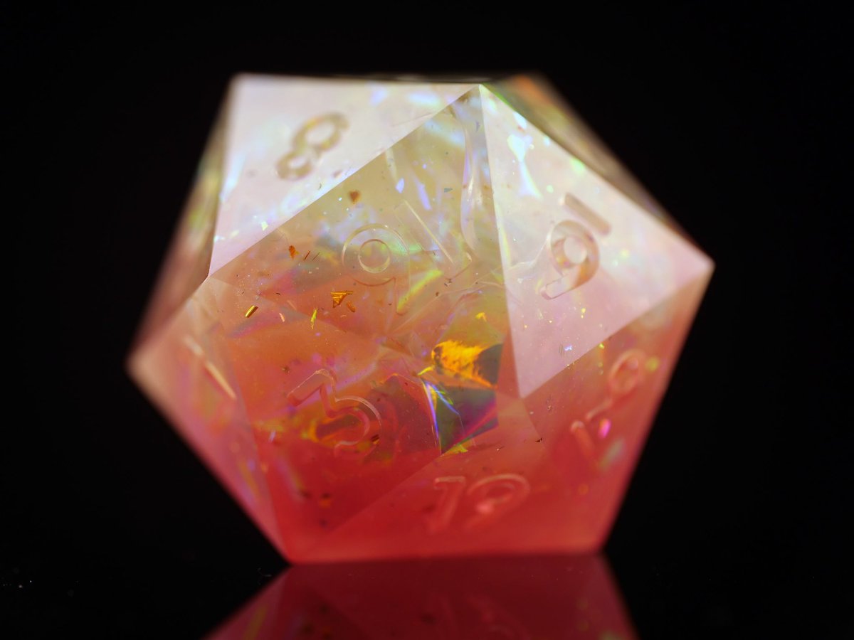 dispeldice's tweet photo. 🍊 Grapefruit Lemonade 🍊 

A refreshing drink to combat the blistering summer heat. Inedible, undrinkable, unpainted and experimental. Dispel Dice email updates at https://t.co/g7odl3d5Cc for future sales! https://t.co/bc3I0kFtbw