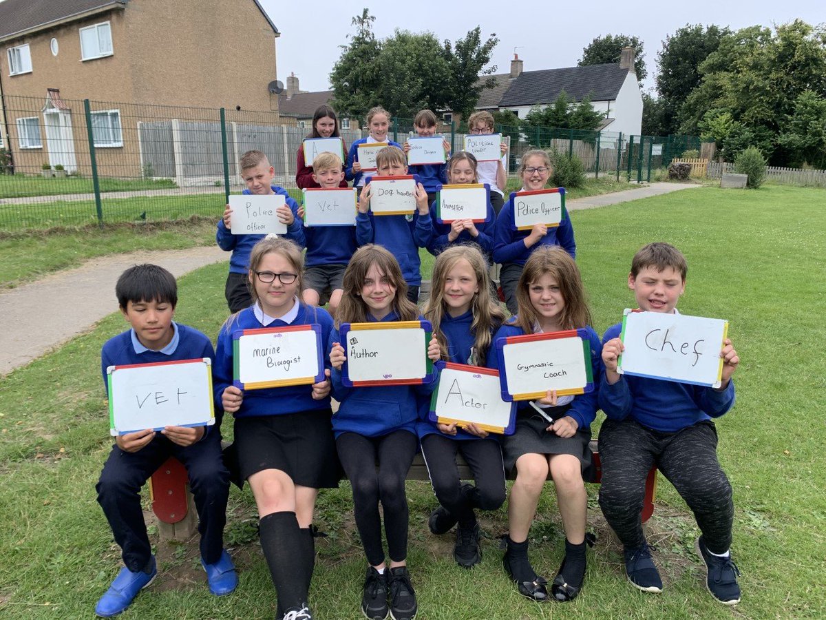YsgolSantElfod's tweet photo. Class 10's Year 6 Leavers have been thinking about their future careers. #ambitious capable learners #future leaders https://t.co/mRd0CqfN2G