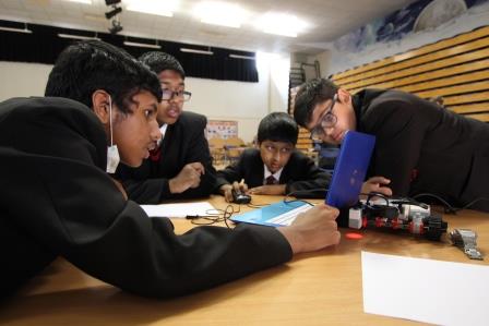 TheRadclyffe's tweet photo. It has been a pleasure to welcome visitors from MCS Projects leading our Year 8 #STEMEducation Day today. Inspiring time for students, programming Lego robots, getting to grips with e-fit software and building model electric cars. https://t.co/KEGodUPXQb