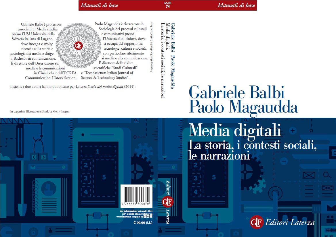 Ci siamo quasi... 

"Media digitali. La storia, i contesti sociali, le narrazioni" <a href="/editorilaterza/">Editori Laterza</a> <a href="/magauddap/">Paolo Magaudda</a> <a href="/lia1lia2/">lia1</a> 

da ottobre 2021 in libreria