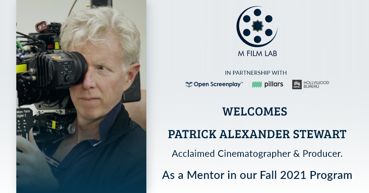 OpenScreenplay's tweet photo. The 6 talented screenwriters selected for the program will benefit from Mr. Stewarts expertise to complete a #shortfilm #screenplay, and be eligible to have it #produced!
Applications are now open at https://t.co/1b8nMaidxW!
#WriteABetterWorld #MFilmLab #openscreenplay https://t.co/keug2900Cm