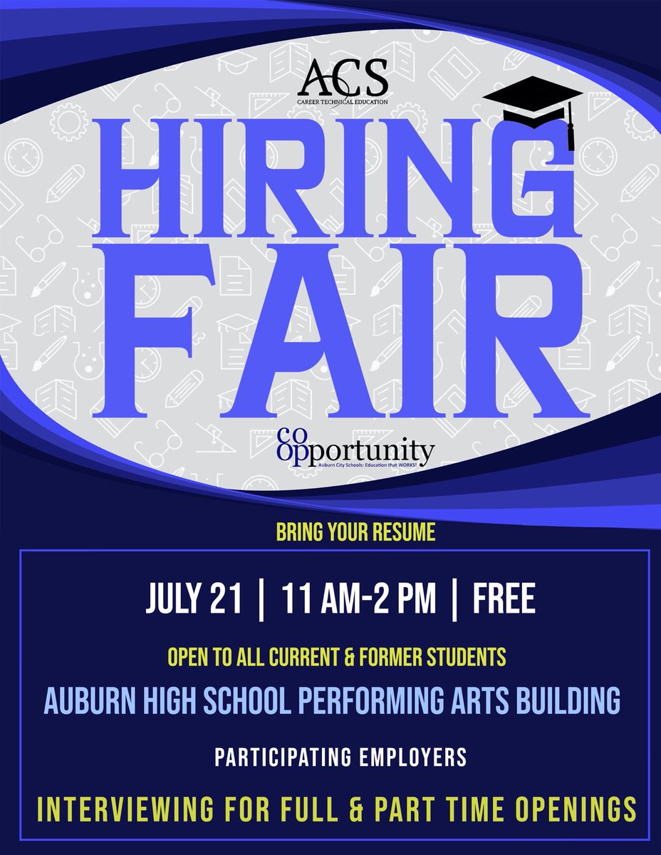 PathfinderACS's tweet photo. Open to all current and former AHS students ⁦@ MrsAMarshall⁩ ⁦@AuburnCityEdu⁩ ⁦@AHSAuburnTigers⁩ https://t.co/B1lK4WDKpC