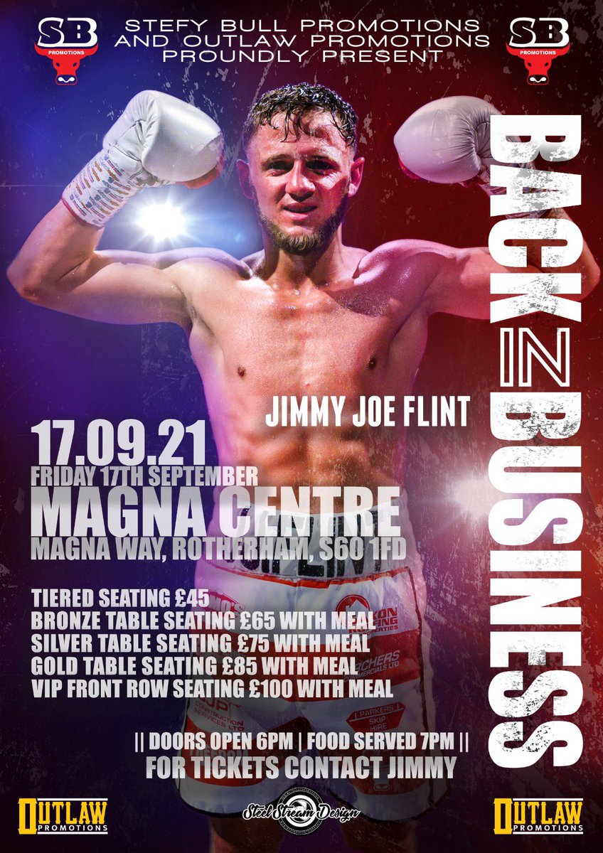 StefyBull's tweet photo. It’s a great feeling to be back planning shows and I’m excited to be working with @jboyoutlaw and @mickys_athletic obviously still a long way to go with restrictions but very hopeful 17th September we will be back at @MyMagnaEvent with crowds 🙏🏻 #SmallHallBoxing BackInBusiness https://t.co/Wo4PdfJQ6y