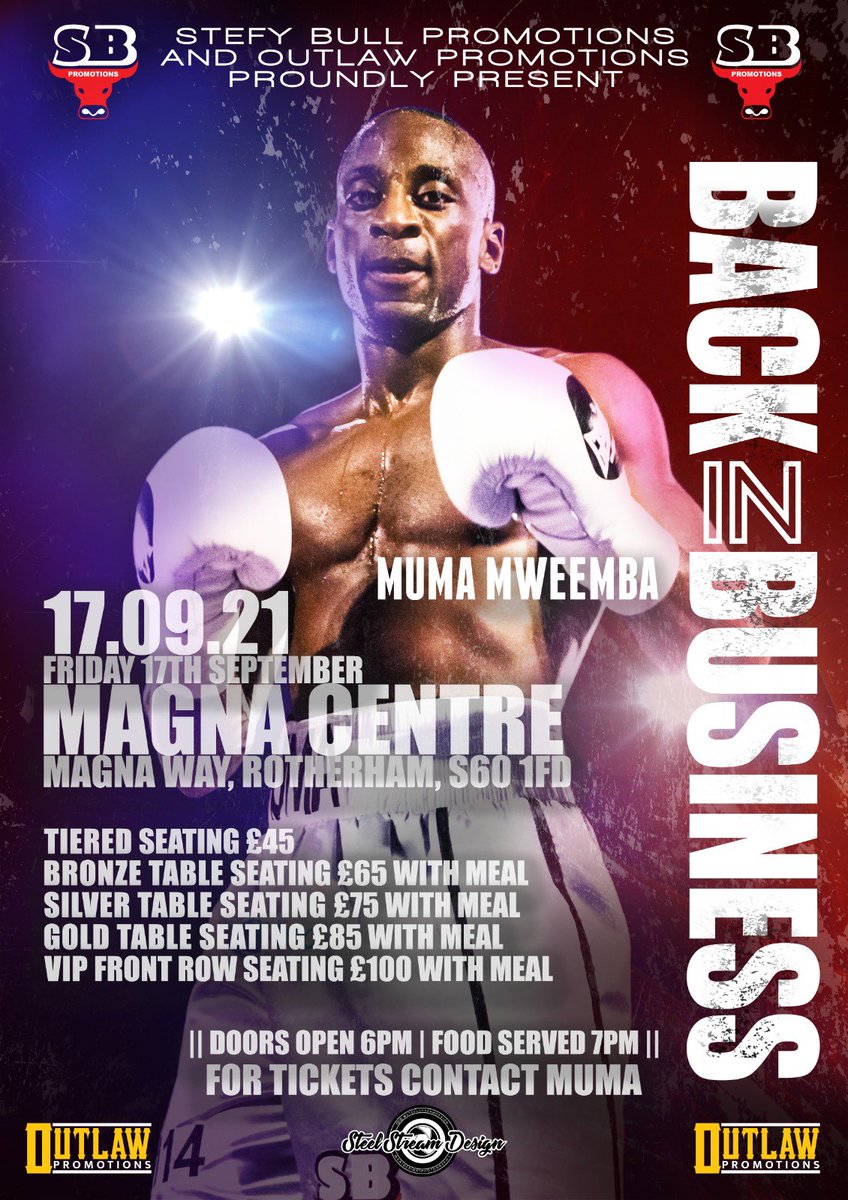 StefyBull's tweet photo. It’s a great feeling to be back planning shows and I’m excited to be working with @jboyoutlaw and @mickys_athletic obviously still a long way to go with restrictions but very hopeful 17th September we will be back at @MyMagnaEvent with crowds 🙏🏻 #SmallHallBoxing BackInBusiness https://t.co/Wo4PdfJQ6y