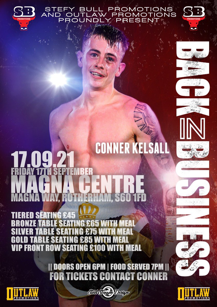StefyBull's tweet photo. It’s a great feeling to be back planning shows and I’m excited to be working with @jboyoutlaw and @mickys_athletic obviously still a long way to go with restrictions but very hopeful 17th September we will be back at @MyMagnaEvent with crowds 🙏🏻 #SmallHallBoxing BackInBusiness https://t.co/Wo4PdfJQ6y
